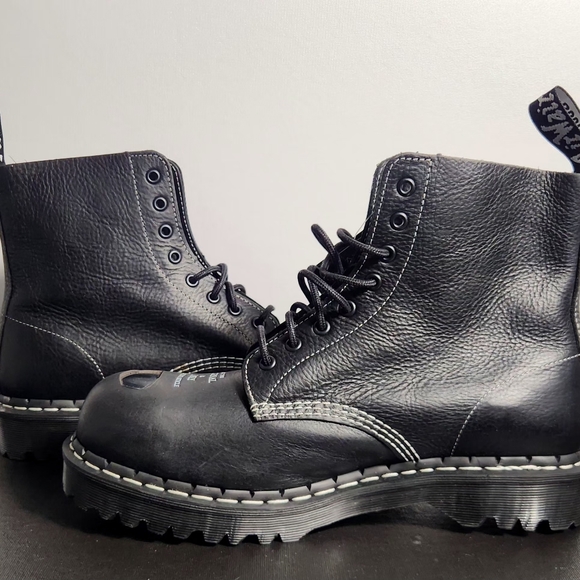 Dr.martens Pascal Bex Exposed Steel Toe Boots Men Size 11 - Picture 9 of 11